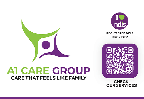 Business card design for A1 Care Group